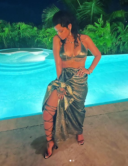Rihanna By The Pool Side in 2021