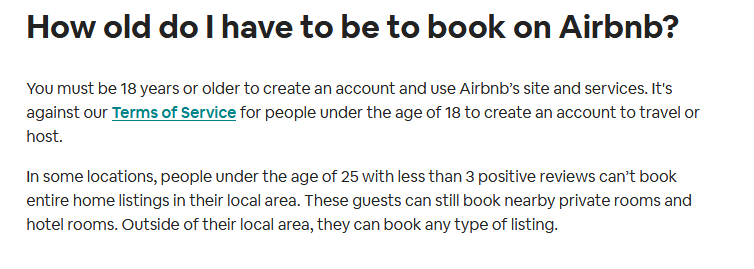 airbnb age limit