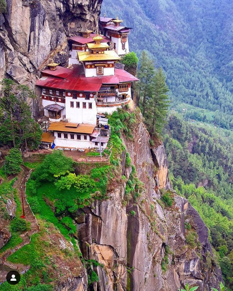 The Tiger's Nest in Bhutan